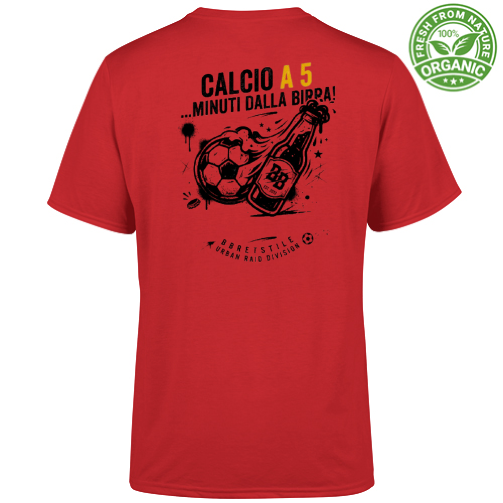 T-Shirt "Calcio a 5... minuti dalla Birra"