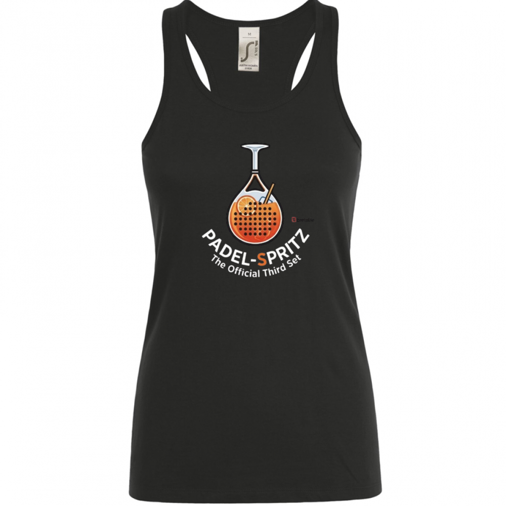 Canotta Donna Padel-Spritz: Eleganza in campo.