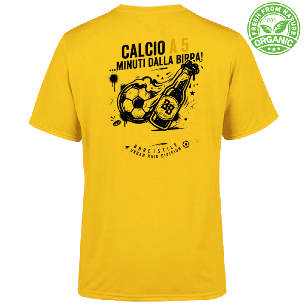T-Shirt "Calcio a 5... minuti dalla Birra"