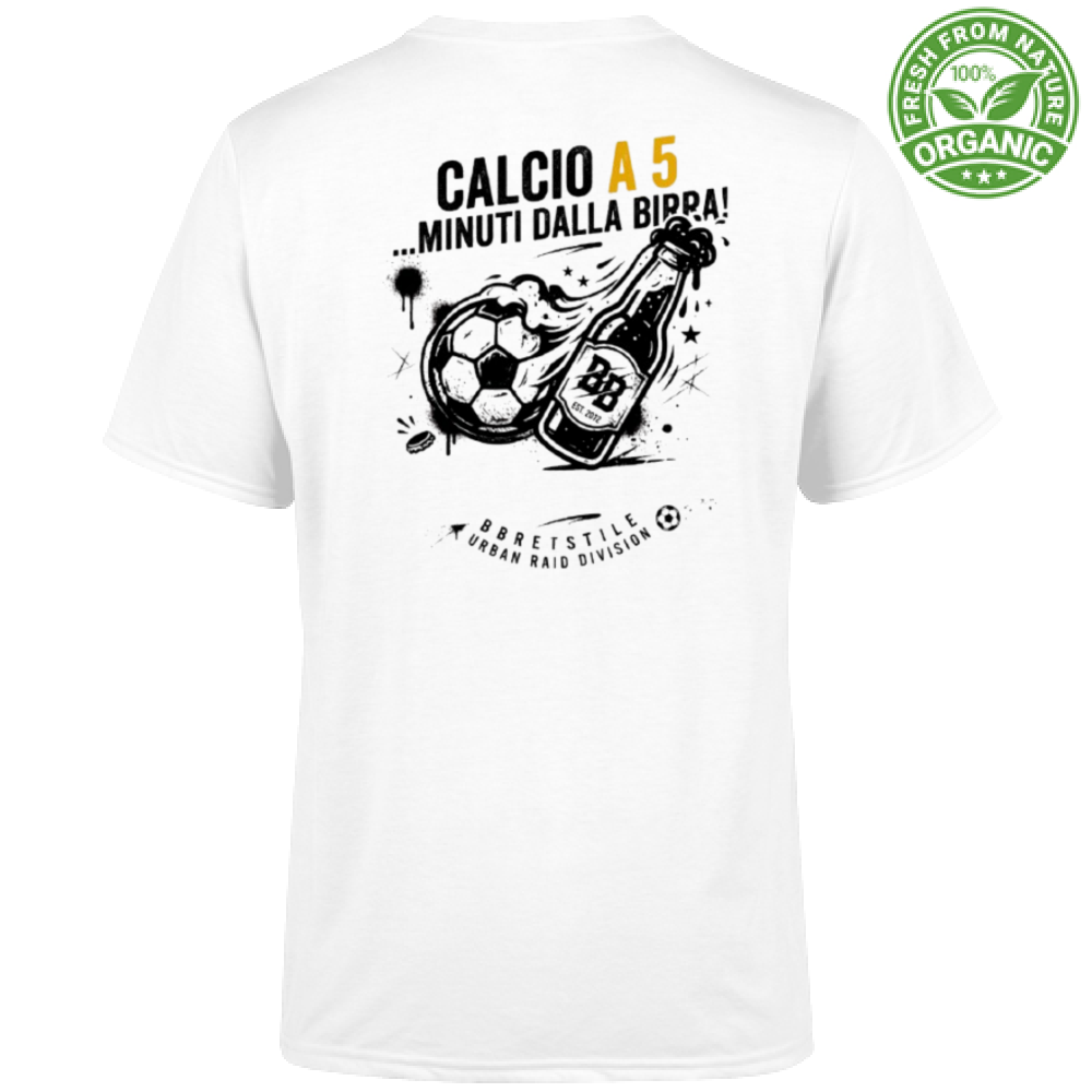 T-Shirt "Calcio a 5... minuti dalla Birra"