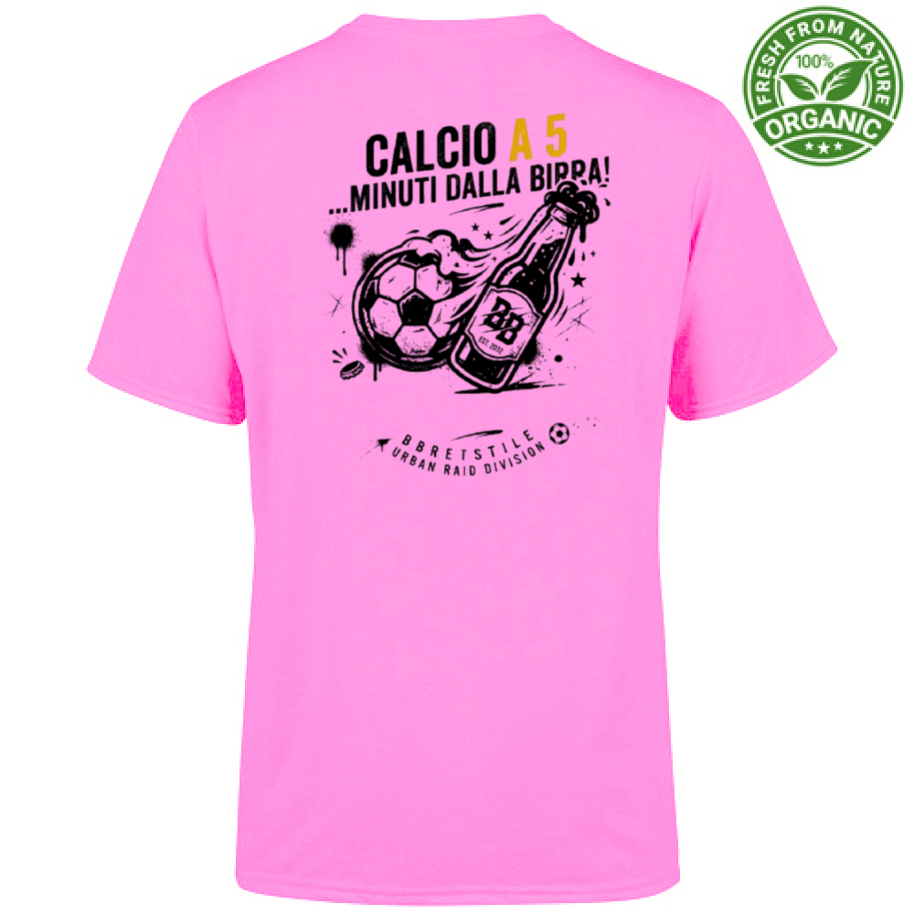 T-Shirt "Calcio a 5... minuti dalla Birra"